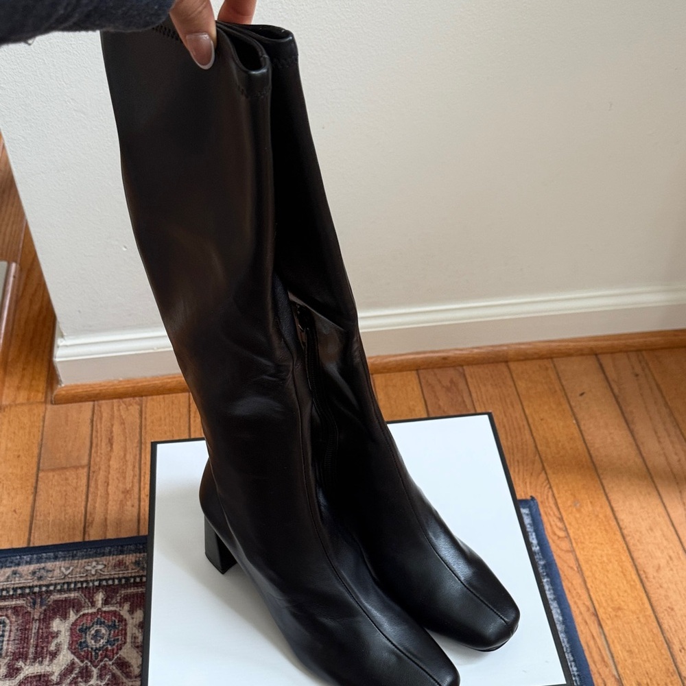 Steve Madden Black Heeled Boots NEW